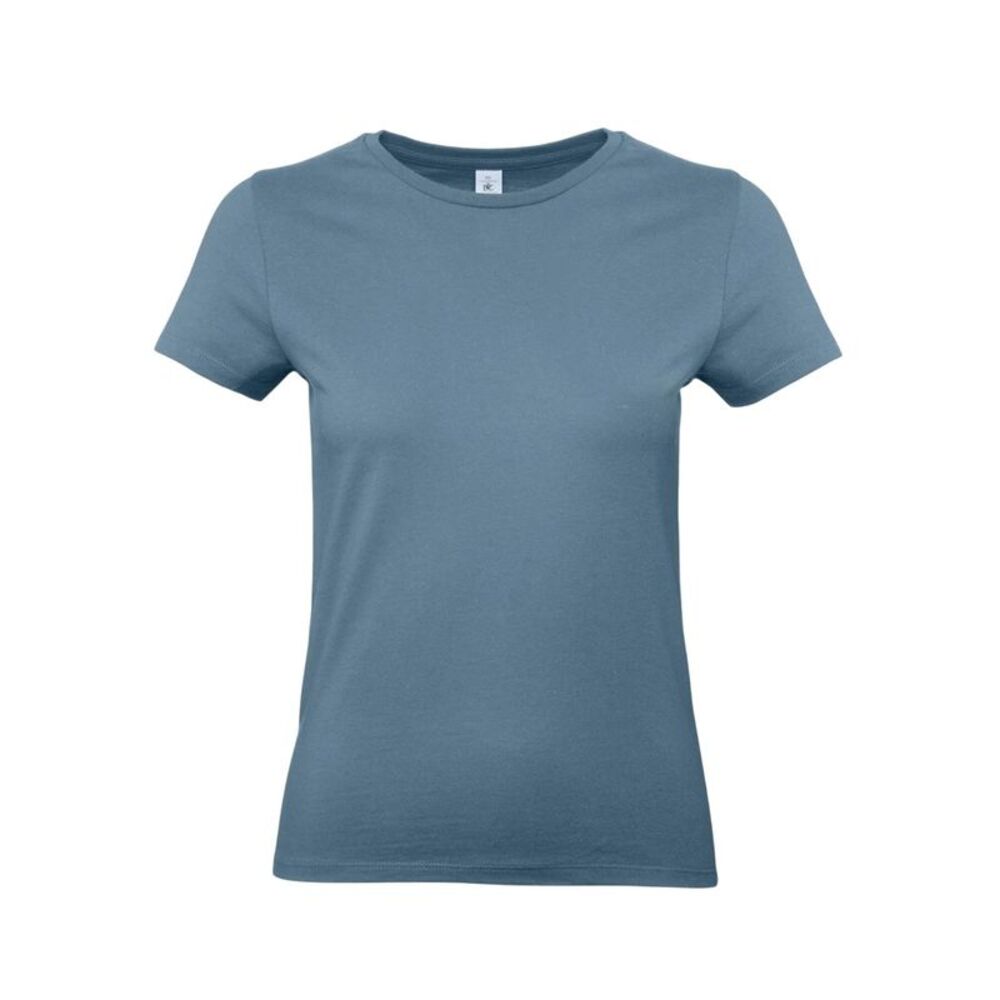 B&C Womens/Ladies E190 T-Shirt / Stone Blue